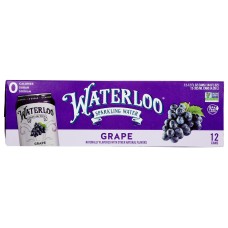 WATERLOO SPARKLING WATER: Grape Sparkling Water 12Pk, 144 fo