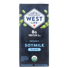 WEST LIFE: Organic Soymilk Plain, 32 fo