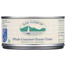 BAR HARBOR: Whole Gourmet Ocean Clams, 6.5 oz