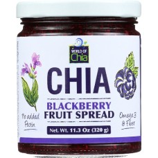 WORLD OF CHIA: Blackberry Chia Spread, 11.3 oz