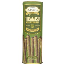 DOLCETTO: Premium Tiramisu Rolled Wafers, 3 oz