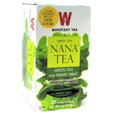WISSOTZKY: Green Tea Nana Mint, 20 bg