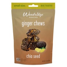 WOODRIDGE: Ginger Chew Chia Seeds, 2.1 oz