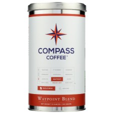 COMPASS COFFEE: Waypoint Blend Whole Bean Coffee, 12 oz