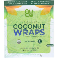 NUCO: Organic Coconut Wraps Moringa, 2.47 oz