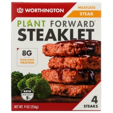 WORTHINGTON: Steaklet Meatless, 9 oz