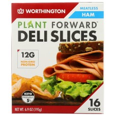 WORTHINGTON: Plant Forward Deli Slices Meatless Ham, 6.9 oz