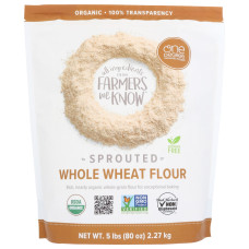 ONE DEGREE: Organic Sprouted Whole Wheat Flour, 80 oz