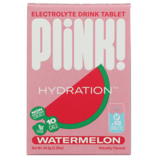 PLINK: Watermelon Electrolyte Drink Tablet Hydration 12Pkt, 1 bx