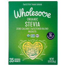 WHOLESOME: Organic Stevia 35Pk, 1.23 oz