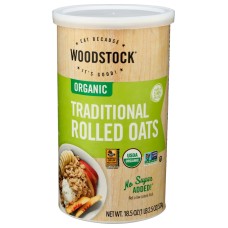 WOODSTOCK: Traditional Rolled Oats, 18.5 oz