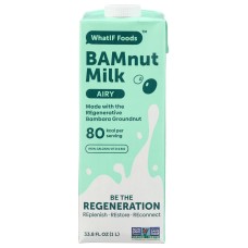 WHATIF FOODS: Airy Bamnut Milk, 33.8 fo