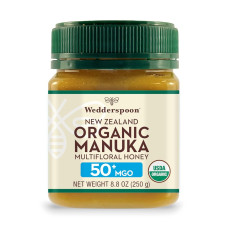 WEDDERSPOON: Organic Manuka Multifloral Honey 50 Plus MGO, 8.8 oz