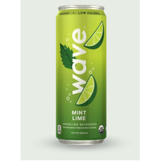 WAVE: Mint Lime Sparkling Water, 12 fo