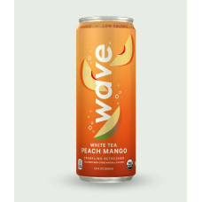 WAVE: White Tea Peach Mango Sparkling Water, 12 fo