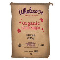 WHOLESOME SWEETENERS: Organic Cane Sugar, 50 lb