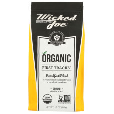 WICKED JOE COFFEE: First Tracks Breakfast Blend Ground Coffee, 12 oz