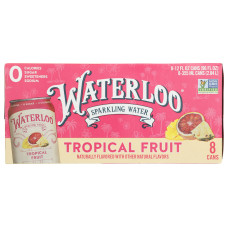 WATERLOO SPARKLING WATER: Tropical Fruit Water 8 Count, 96 fo