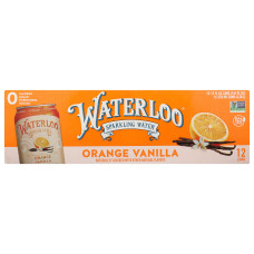 WATERLOO SPARKLING WATER: Orange Vanilla Water 12 Count, 144 fo