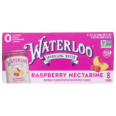 WATERLOO SPARKLING WATER: Raspberry Nectarine Water 8 Count, 96 fo