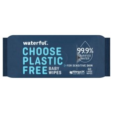 WATERFUL: Water Baby Wipes, 60 ea