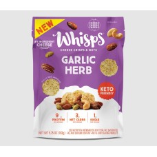 WHISPS: Garlic Herb Cheese Crisps and Nuts, 5.75 oz