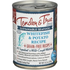 TENDER AND TRUE: Ocean Whitefish and Potato Canned Dog Food, 13.2 oz