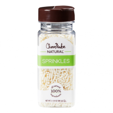 CHOCOMAKER: Natural White Jimmies Decorating Candies, 3.125 oz