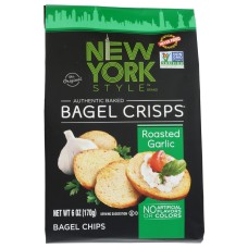 NEW YORK STYLE: Roasted Garlic Bagel Crisps, 6 oz