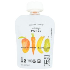WHITE LEAF PROVISIONS: Baby Food Mango Carrot Banana Pear, 90 gm