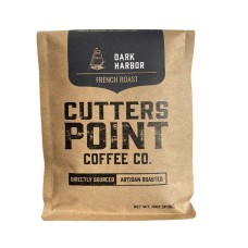 CUTTERS POINT COFFEE CO.: Dark Harbor French Roast Whole Bean Coffee, 12 oz