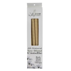 WALLY'S: Natural Products Paraffin Ear Candles Plain, 4 Candles