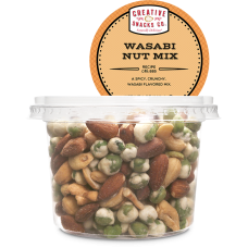CREATIVE SNACK: Wasabi Nut Mix Cup, 8 oz