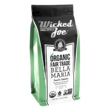 WICKED JOE COFFEE: Organic Ground Coffee Light-Medium Roast Bella Maria, 12 oz