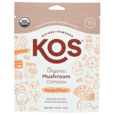 KOS: Organic Mushroom Complex Powder, 2.5 oz