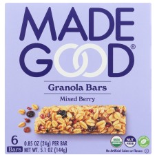 MADEGOOD: Mixed Berry Granola Bars, 5.1 oz
