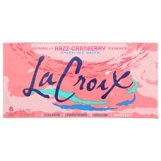 LA CROIX: Razz Cranberry Sparkling Water 8Pk, 96 fo