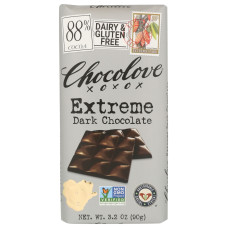CHOCOLOVE: Extreme Dark Chocolate Bar, 3.2 oz CHOCOLOVE: Extreme Dark Chocolate Bar, 3.2 oz