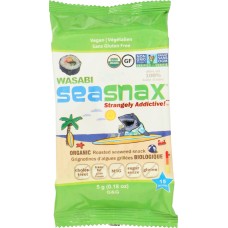 SEA SNAX: Wasabi Seaweed Snacks Grab and Go, 0.18 oz