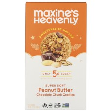 MAXINES HEAVENLY: Peanut Butter Chocolate Chunk Soft Baked Cookies, 7.2 oz