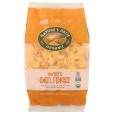 NATURES PATH: Honey'd Corn Flakes Cereal, 26.4 oz