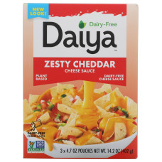DAIYA: Dairy Free Zesty Cheddar Cheese Sauce, 14.2 oz