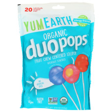 YUMEARTH: Organic Duo Pops Fruit Chew Centered Lollipop, 10.6 oz