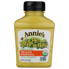 ANNIES HOMEGROWN: Organic Yellow Mustard, 9 oz