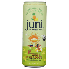 JUNI: Yuzu Pineapple Sparkling Tea with Adaptogens, 12 fo