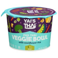 YAIS THAI: Pad Thai Veggie Bowl, 3 oz