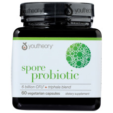 YOUTHEORY: Spore Probiotic 6 Billion CFU, 60 vc