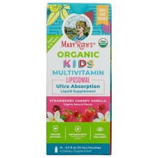 MARYRUTHS: Kids Multivitamin Liposomal Box Strawberry Cherry Vanilla, 210 ml