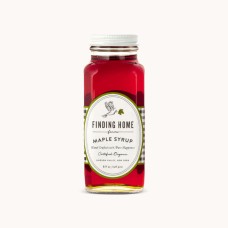 FINDING HOME FARMS: 100 Percent Certified Organic Maple Syrup Glass Bottle, 8 fo