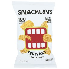SNACKLINS: Teriyaki Plant Crisps, 3 oz